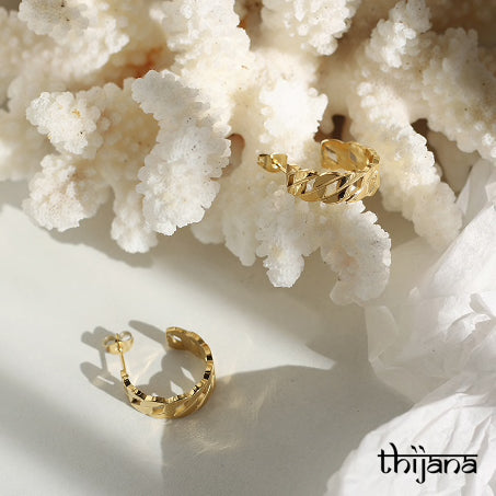 18K gold plated earrings