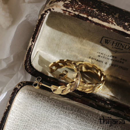 18K gold plated earrings
