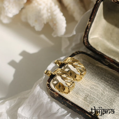 18K gold plated earrings