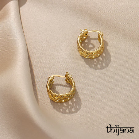 18K gold plated earrings
