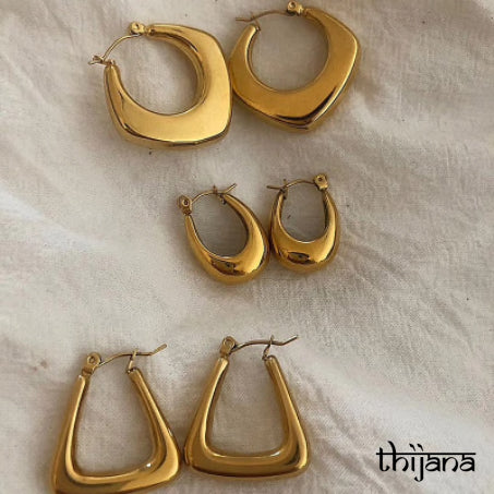 18K gold plated earrings