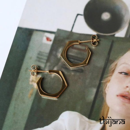 18K gold plated earrings