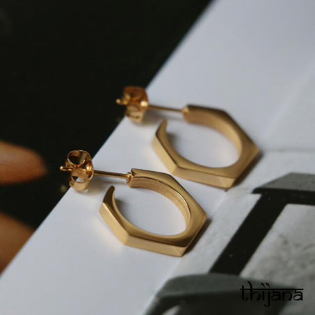 18K gold plated earrings