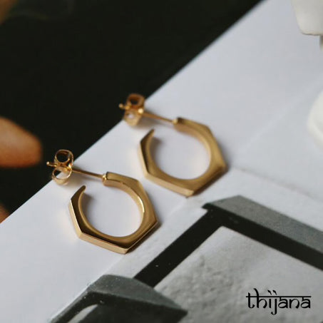 18K gold plated earrings