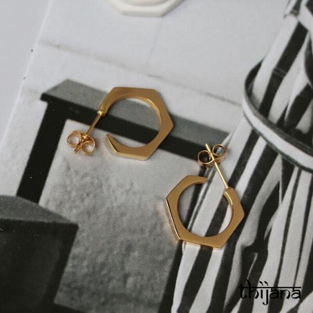18K gold plated earrings