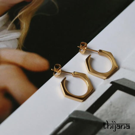 18K gold plated earrings