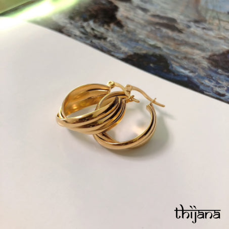 18K gold plated earrings