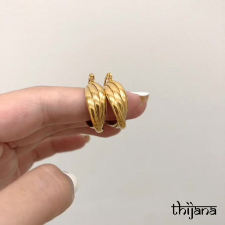 18K gold plated earrings