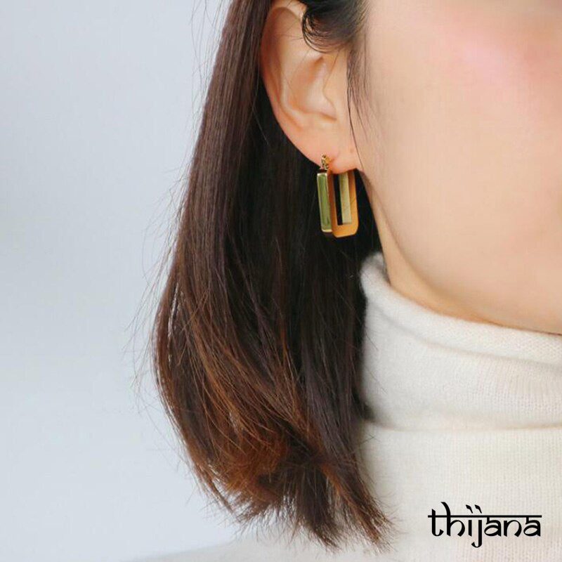 18K gold plated earrings