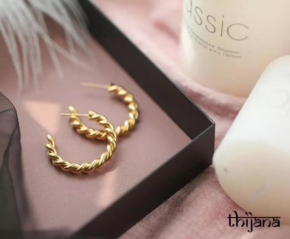 18K gold plated earrings