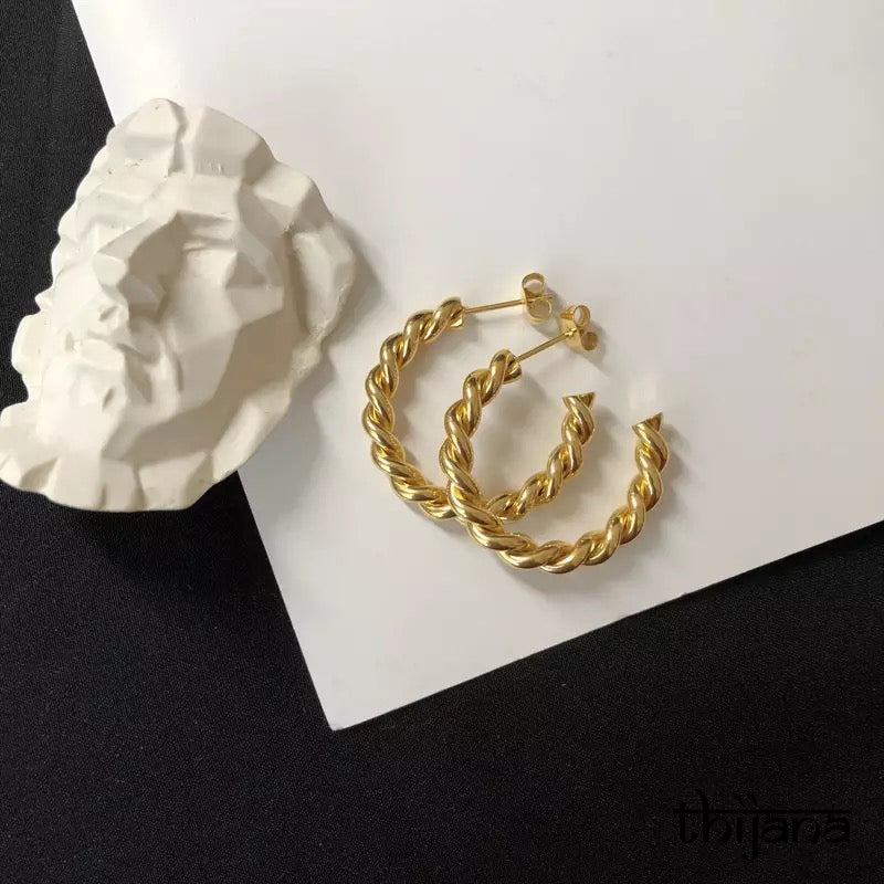 18K gold plated earrings
