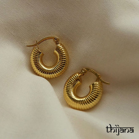18K gold plated earrings