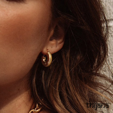 18K gold plated earrings