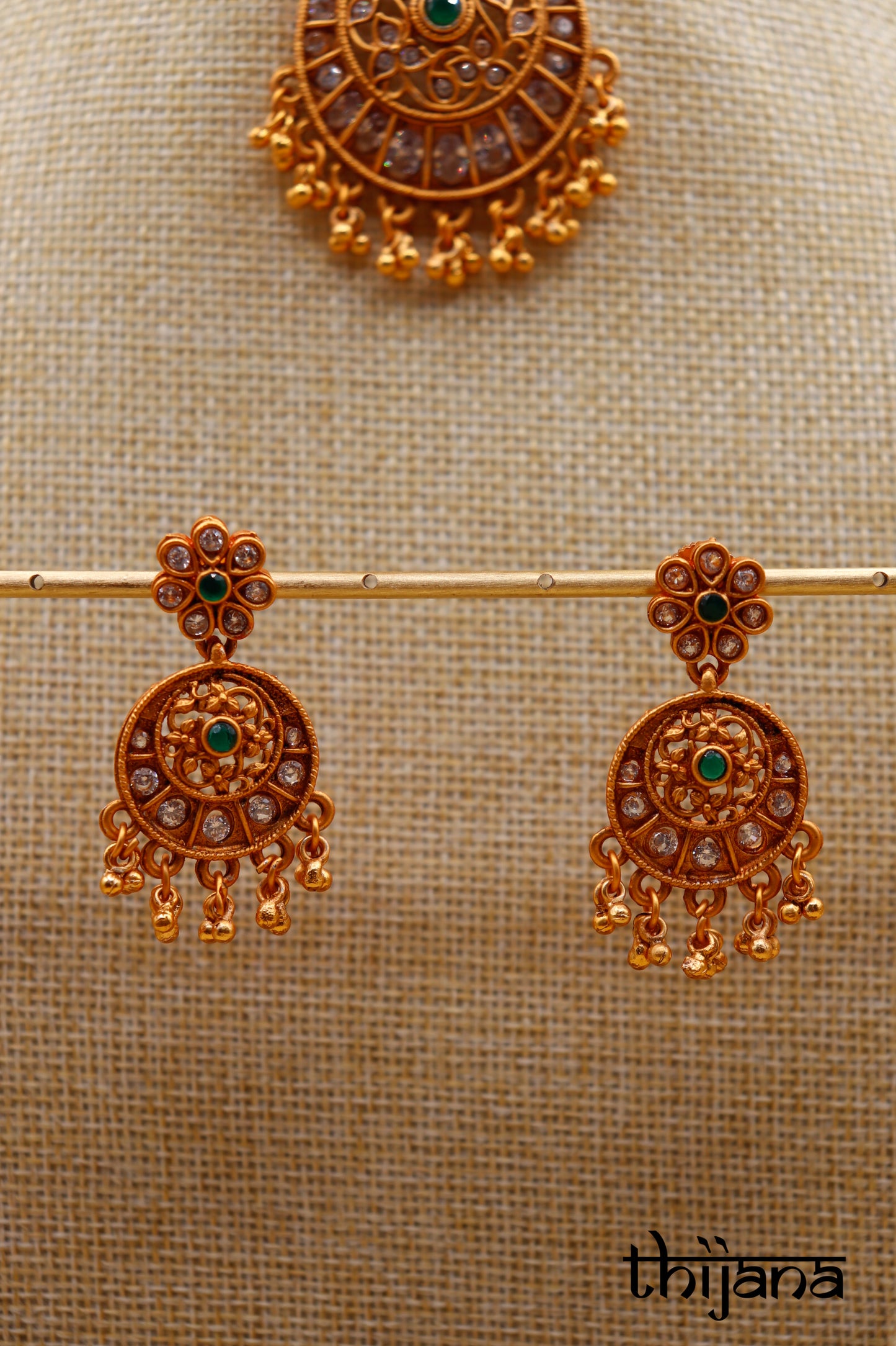 Necklace with matching earrings