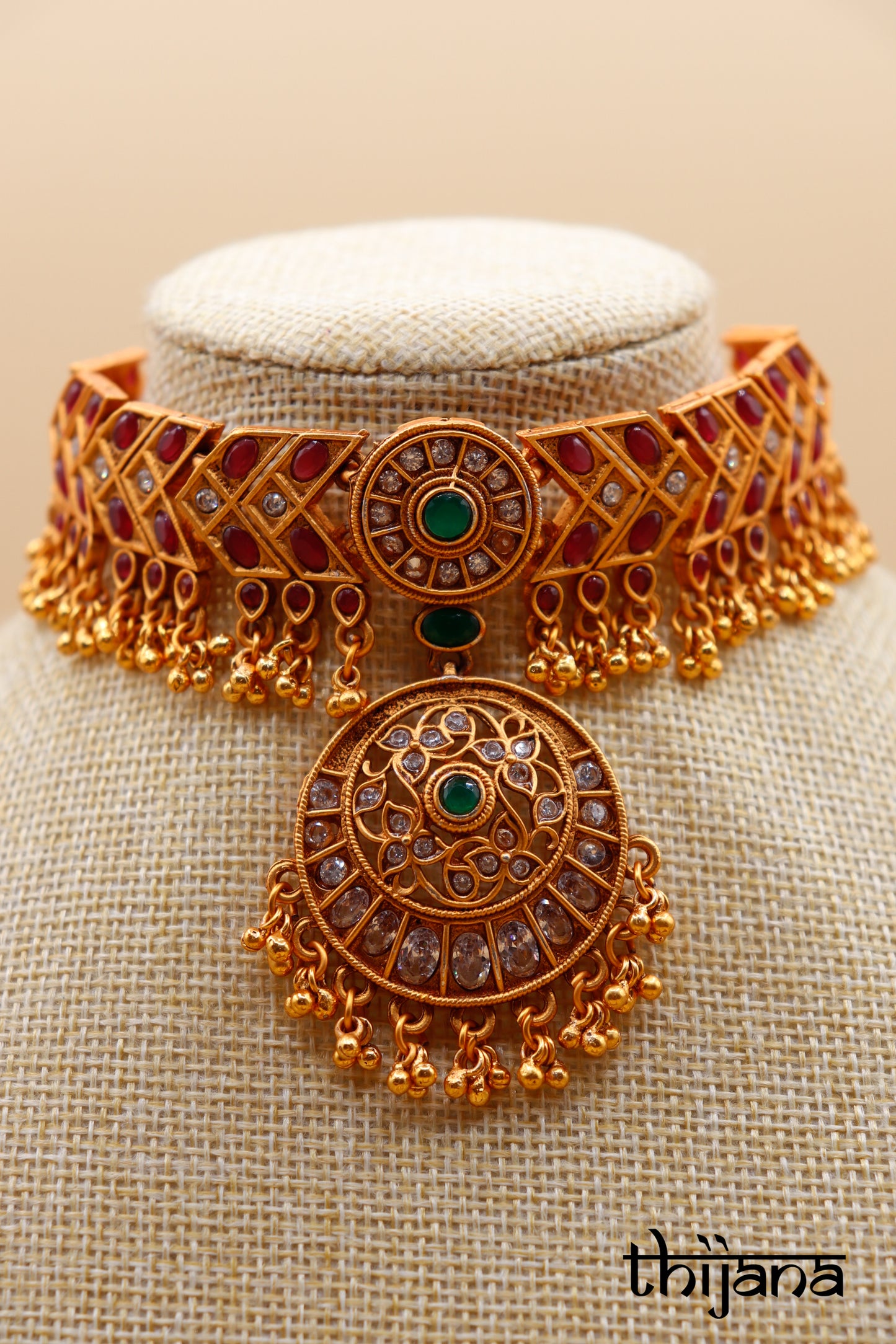 Necklace with matching earrings