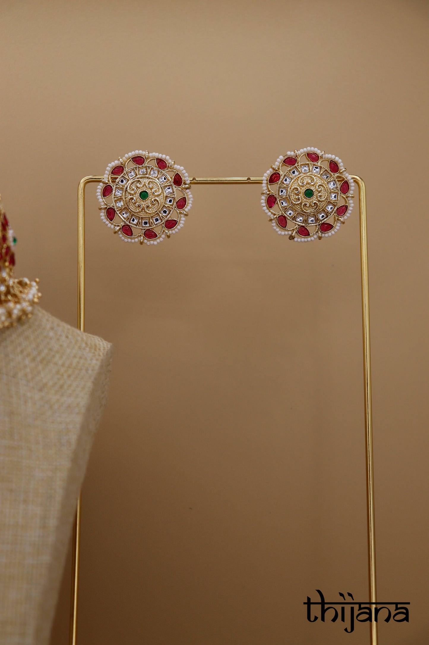 Choker with matching earrings