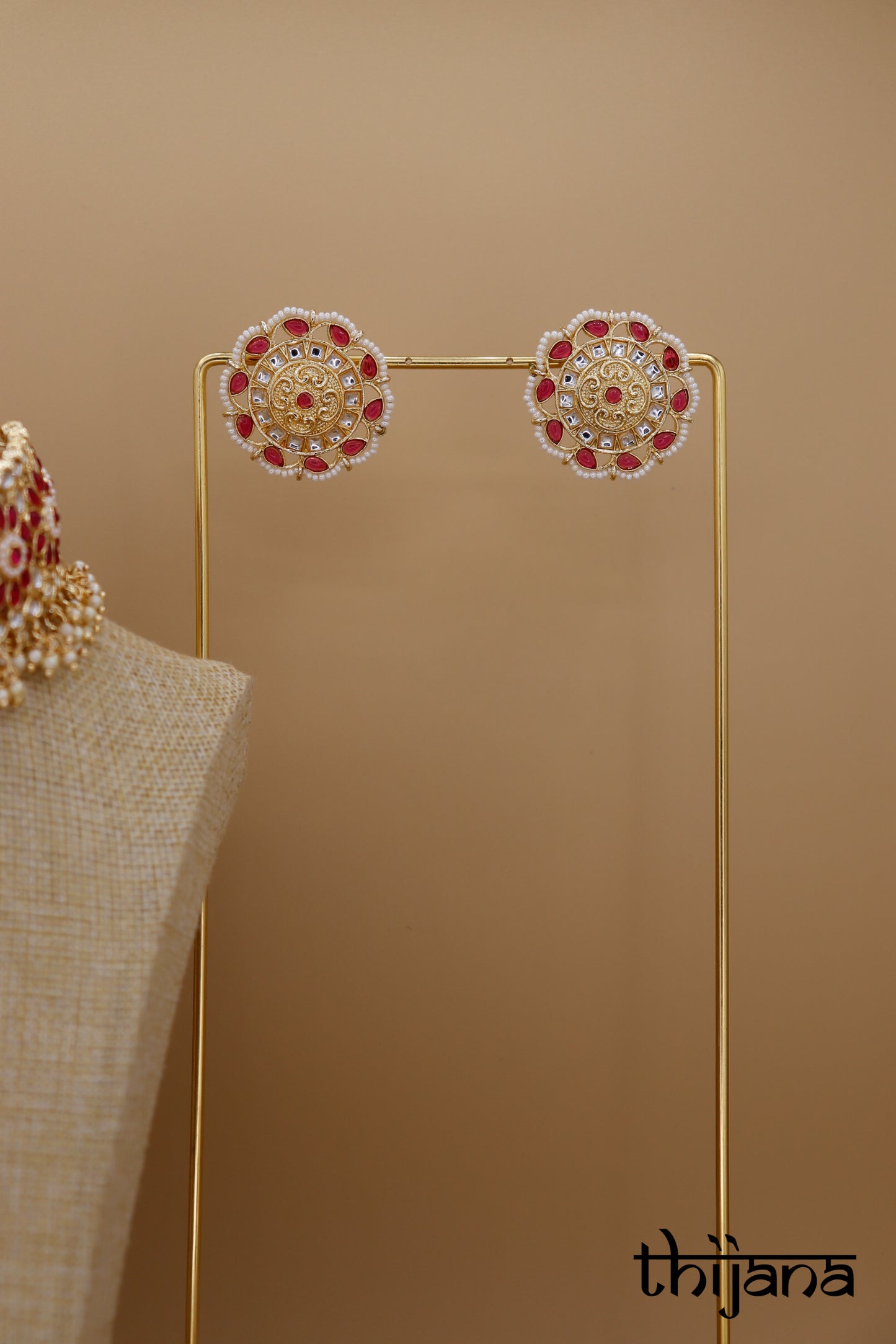 Necklace with matching earrings