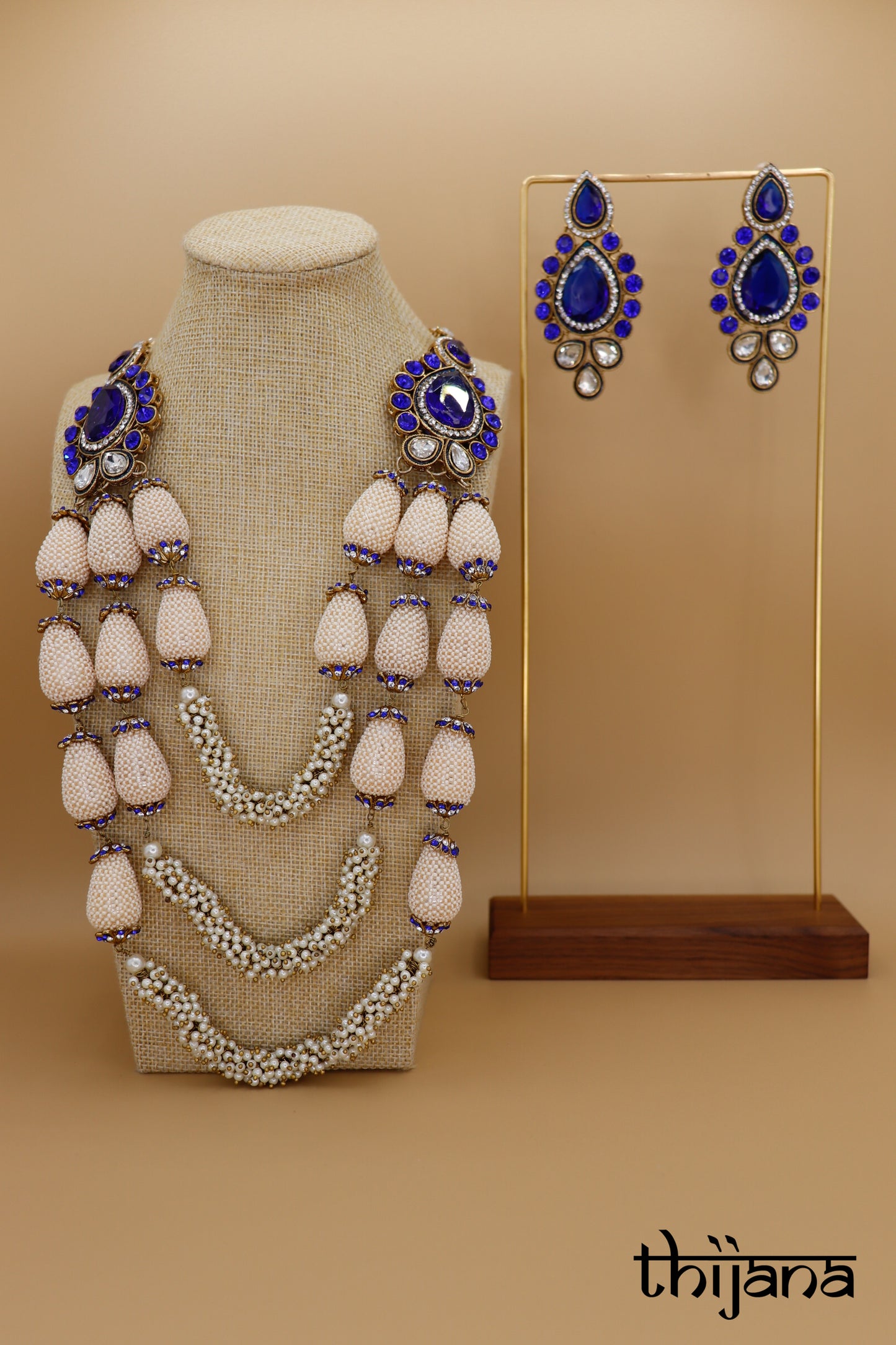 Necklace with matching earrings