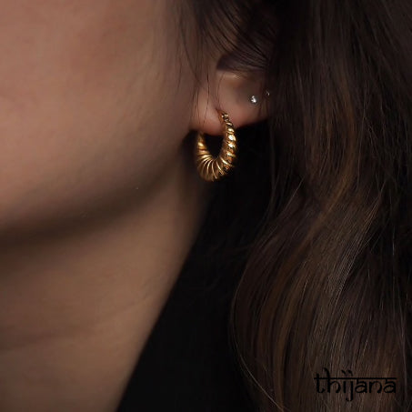 18K gold plated earrings