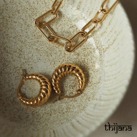 18K gold plated earrings