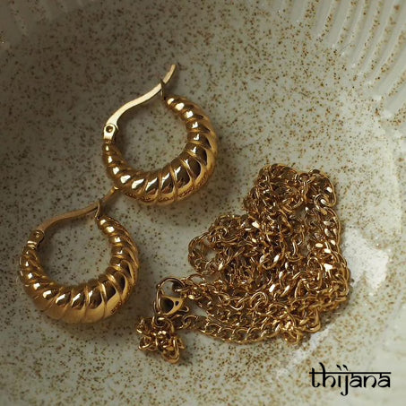 18K gold plated earrings