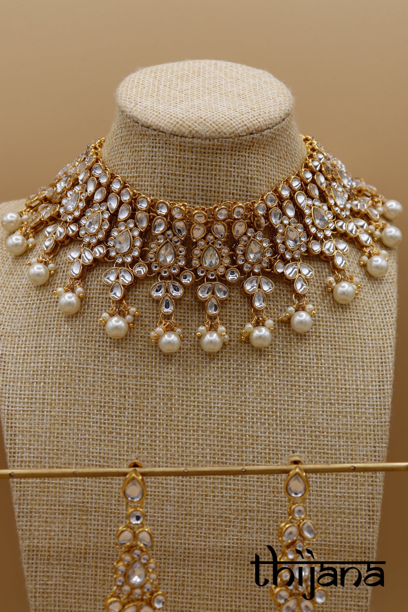 Necklace with matching earrings