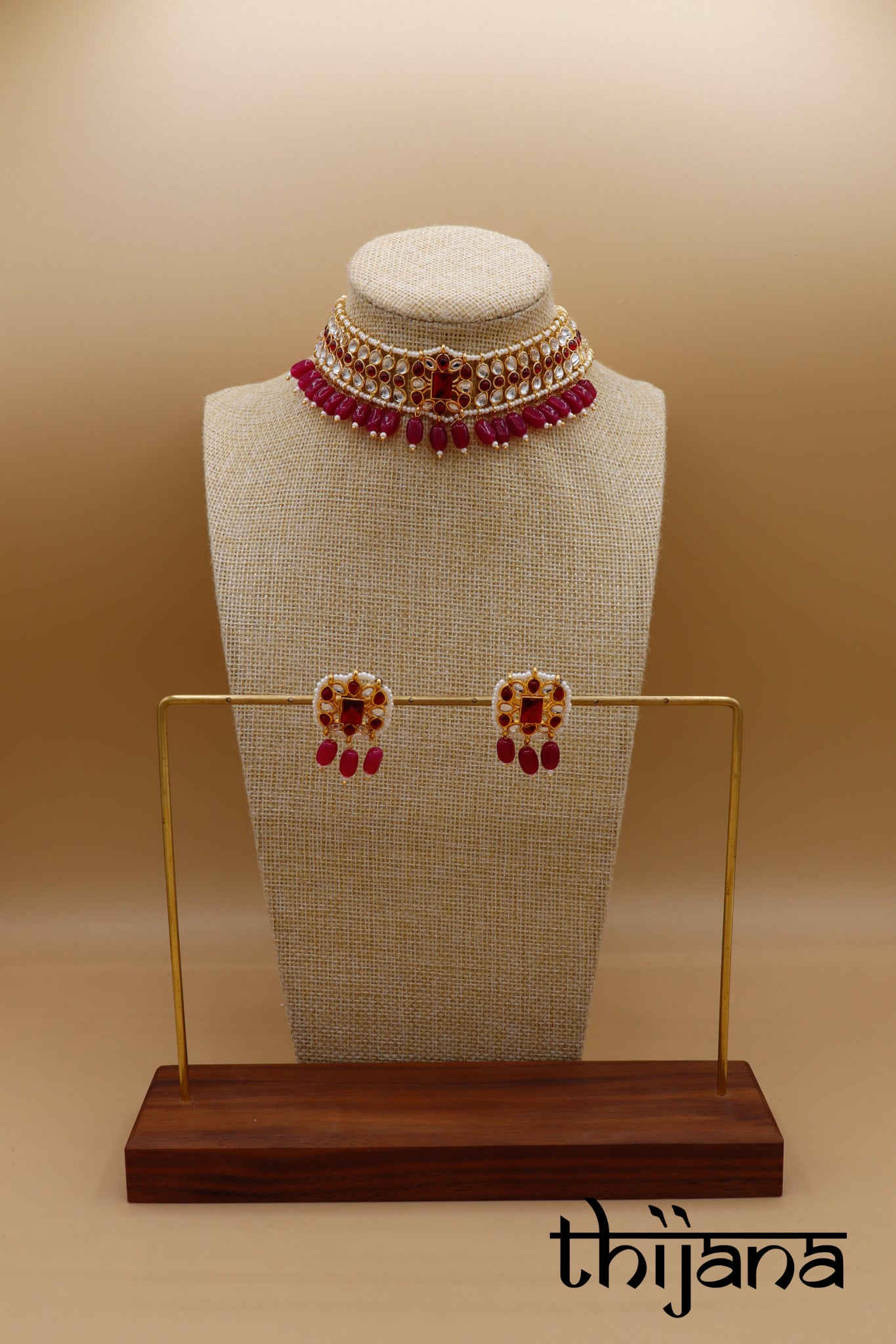 Necklace with matching earrings