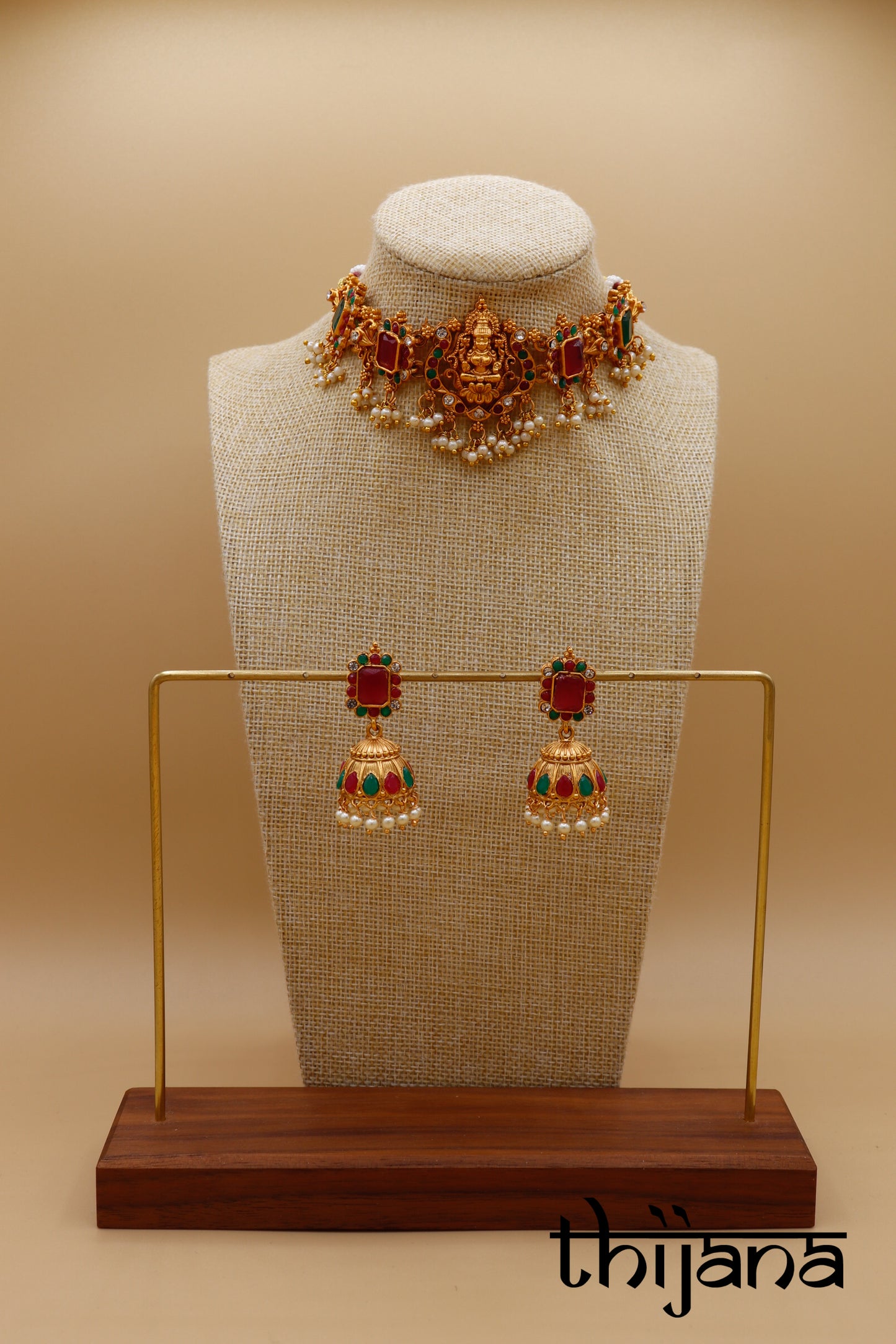Necklace with matching earrings