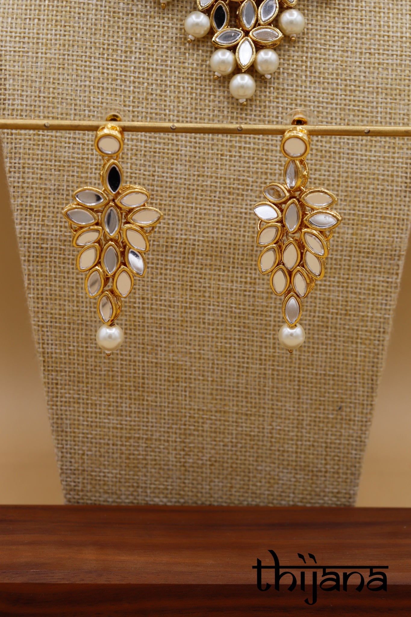 Necklace with matching earrings