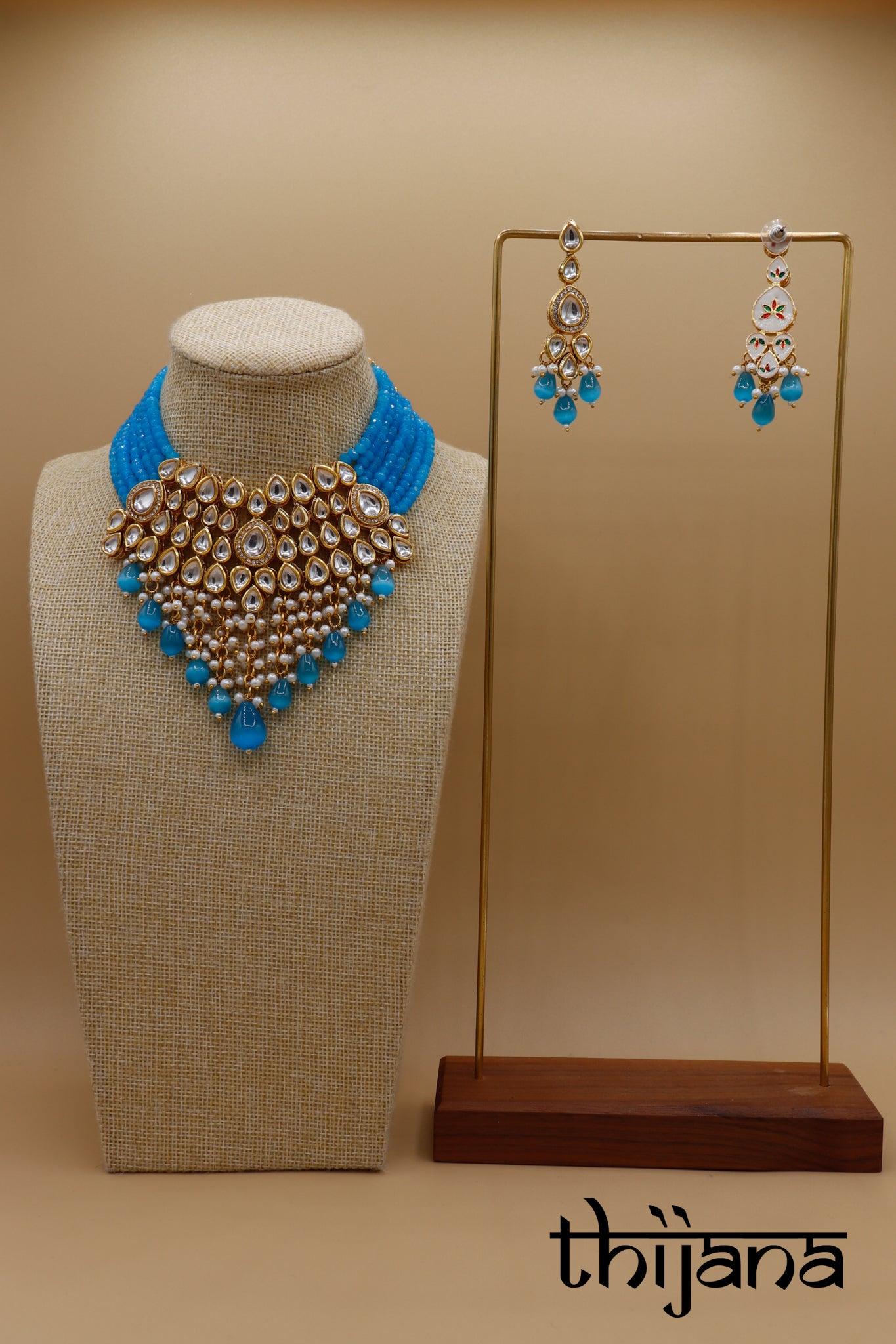 Necklace with matching earrings