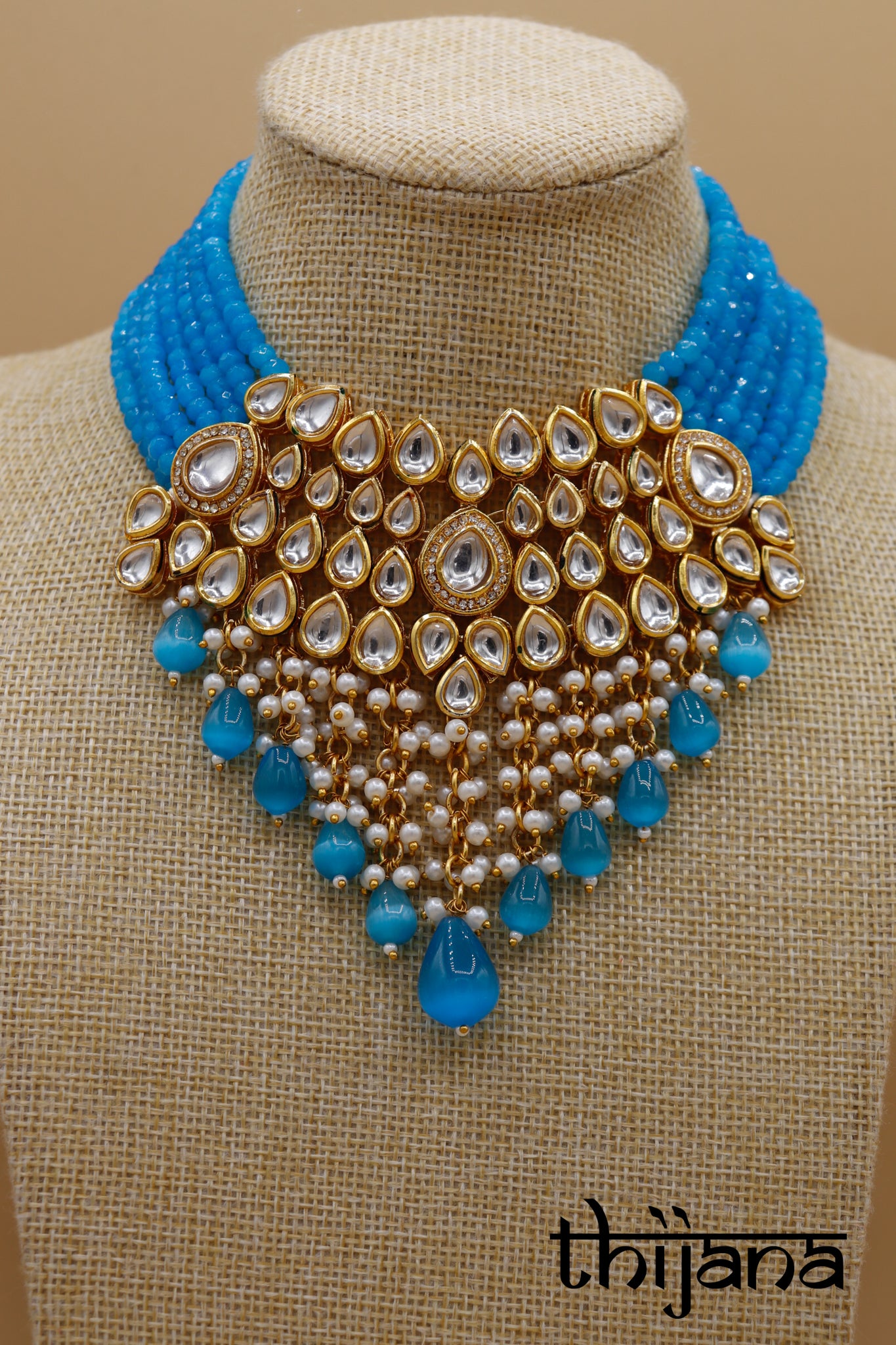 Necklace with matching earrings
