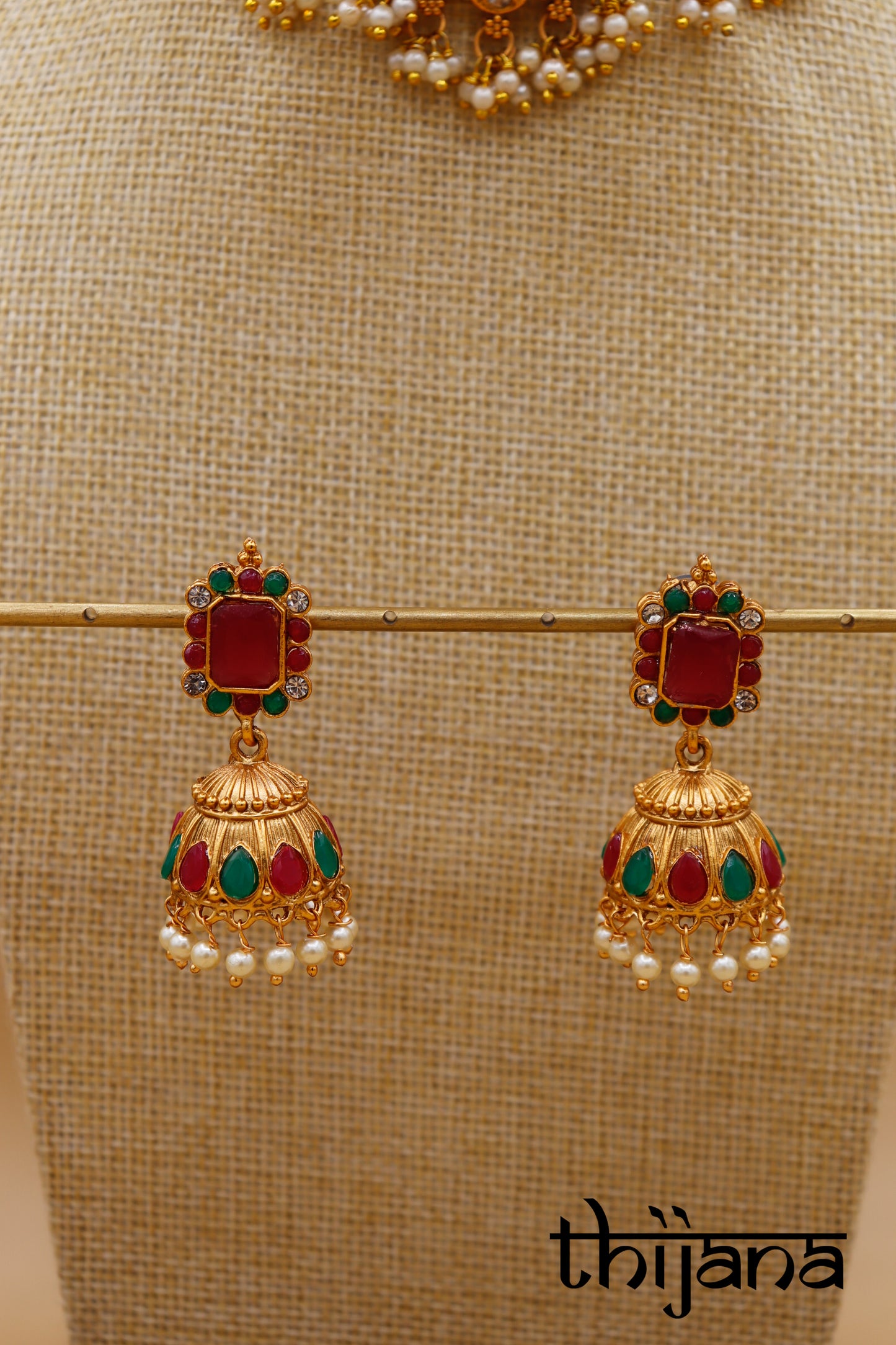 Necklace with matching earrings