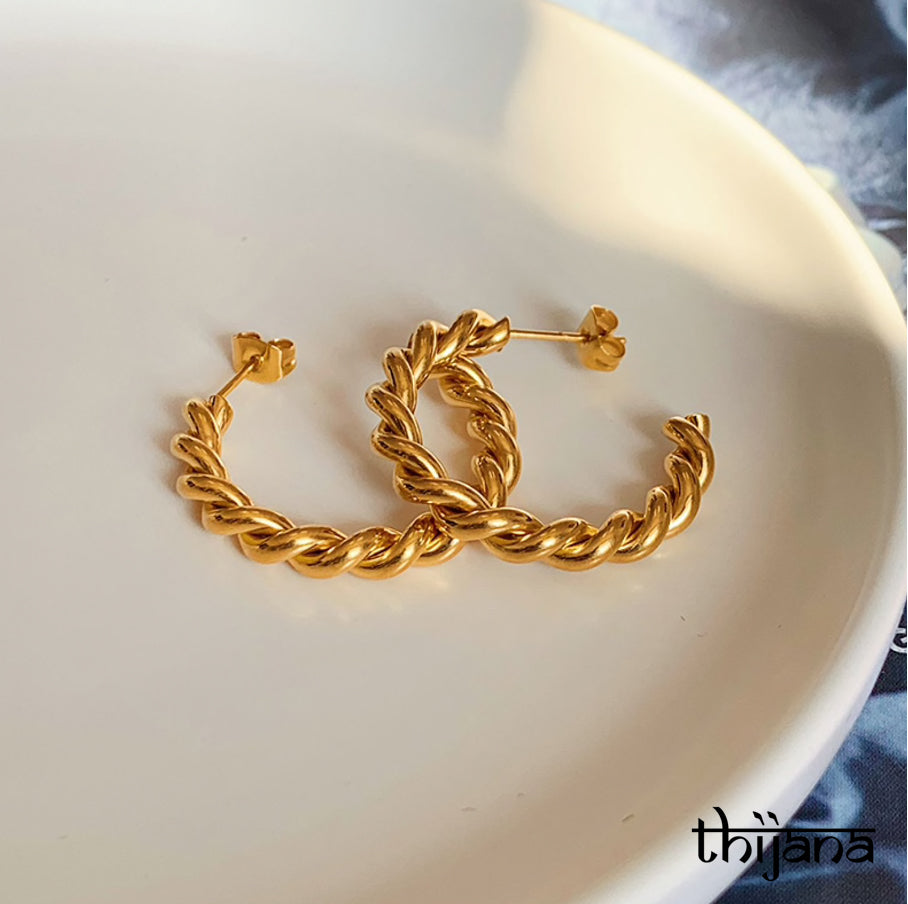 18K gold plated earrings