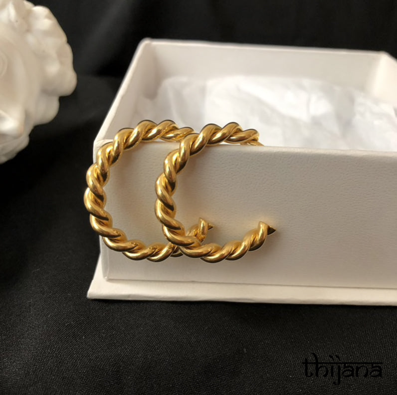 18K gold plated earrings