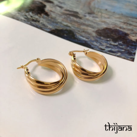 18K gold plated earrings