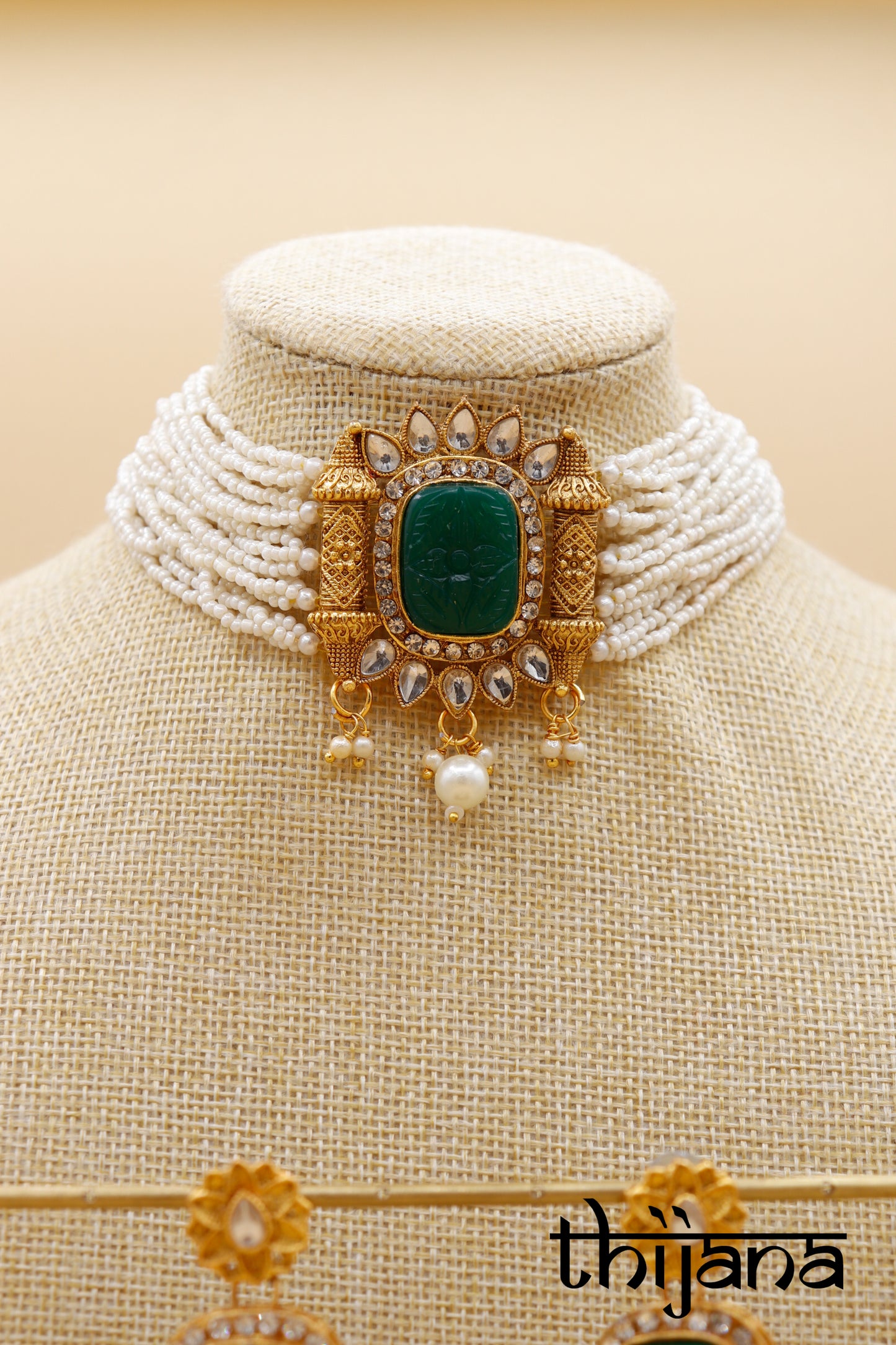Necklace with matching earrings