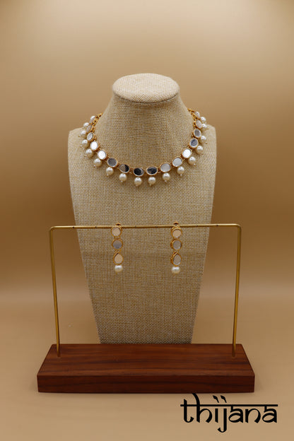 Necklace with matching earrings