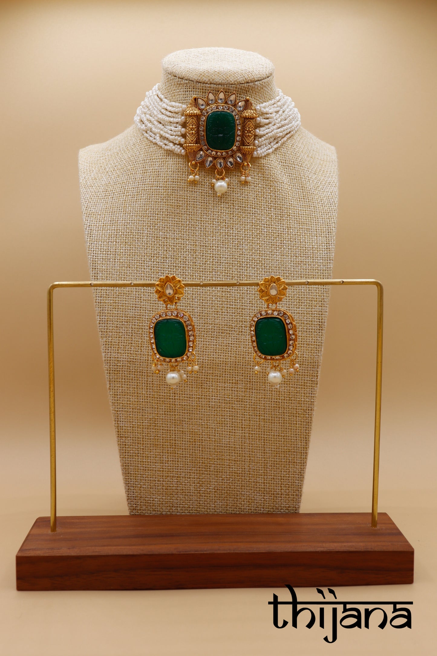 Necklace with matching earrings