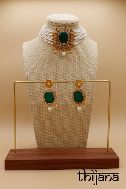Necklace with matching earrings